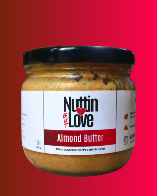 natural almond butter jar nuttin but love